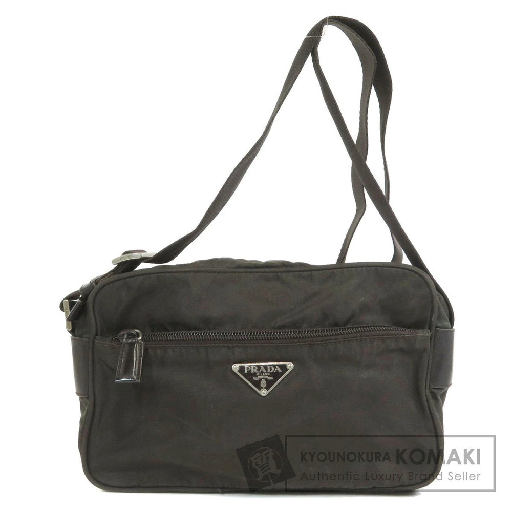 Prada Plate Shoulder Bag Black Nero